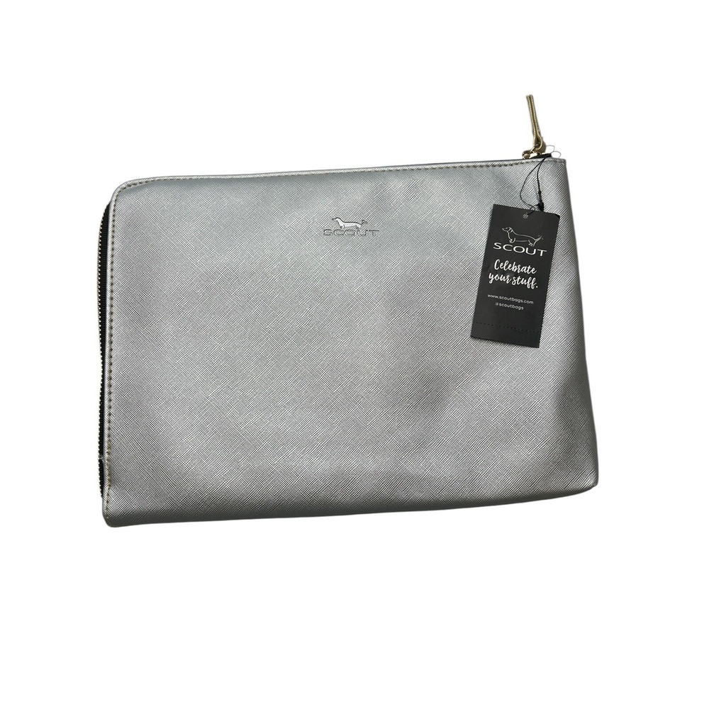 Scout Zip‎ File Tech Case NWT Silver/Gold